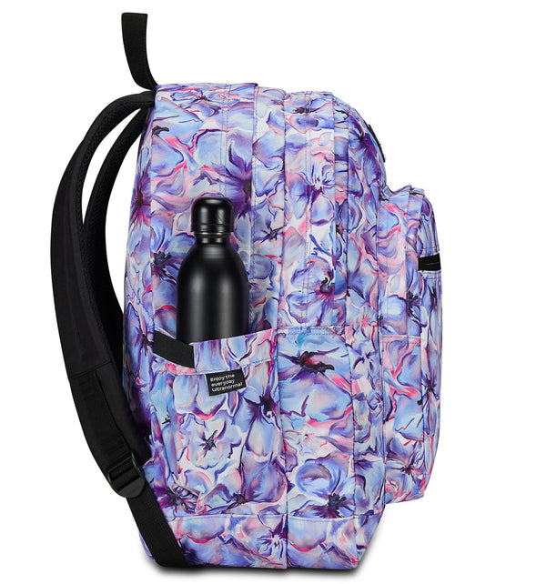 Zaino Invicta Active In Ecopoliestere - 25 Litri Per Sport, Scuola E Tempo Libero, Grigio, Con Porta PC E Tante Tasche