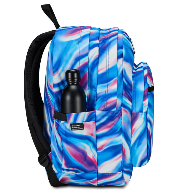 Zaino Invicta Active In Ecopoliestere - 25 Litri Per Sport, Scuola E Tempo Libero, Grigio, Con Porta PC E Tante Tasche