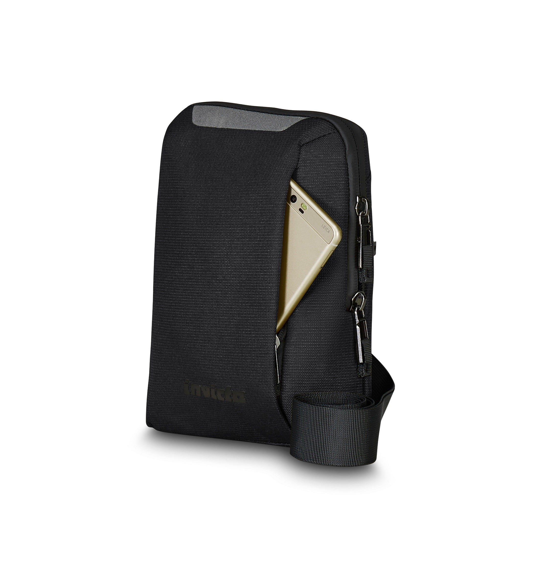 Borsa A Tracolla Flat Shoulder Bag Inter - In Cotone, Con Chiusura Zip E Design Semplice - Foto 11