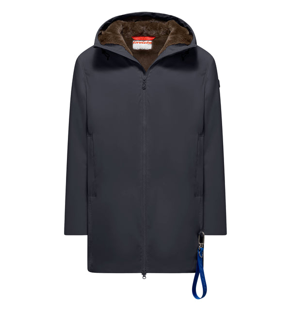 Men's long jacket with removable keychain - 292 / XXL