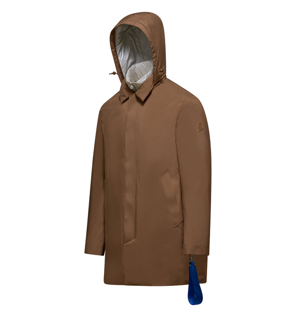 Wattierte Herrenjacke mit Kapuze