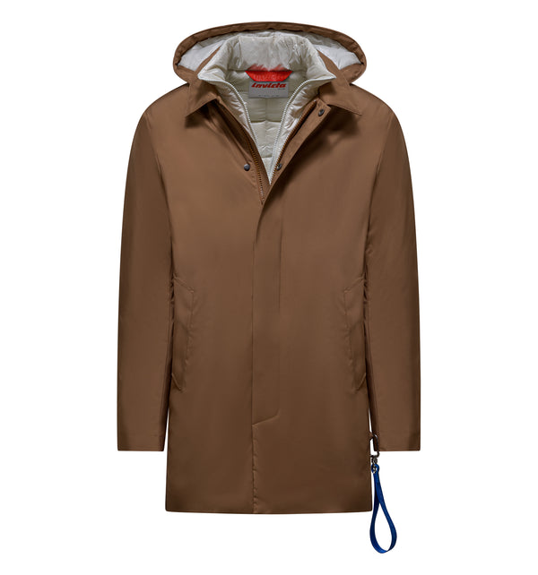 Wattierte Herrenjacke mit Kapuze - 127 / XL
