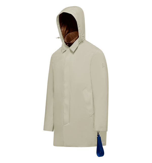 Wattierte Herrenjacke mit Kapuze