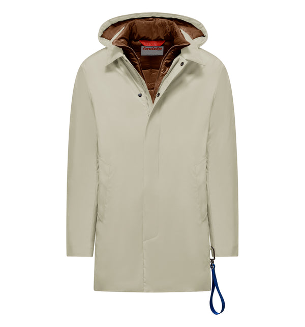 Wattierte Herrenjacke mit Kapuze - 134 / XL