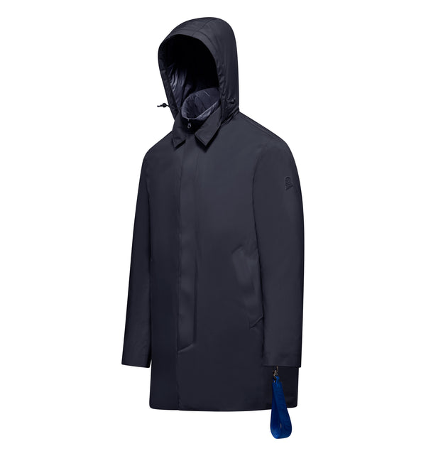 Wattierte Herrenjacke mit Kapuze