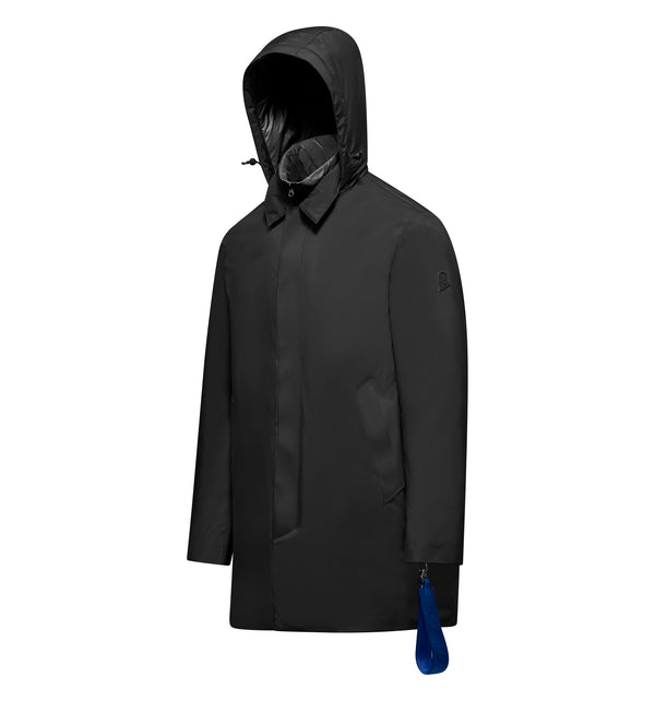 Wattierte Herrenjacke mit Kapuze
