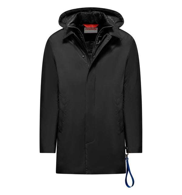 Wattierte Herrenjacke mit Kapuze - 90 / XL