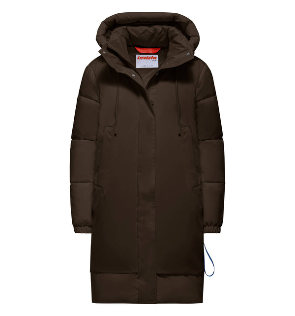 Women's long padded hooded jacket - 14 / S