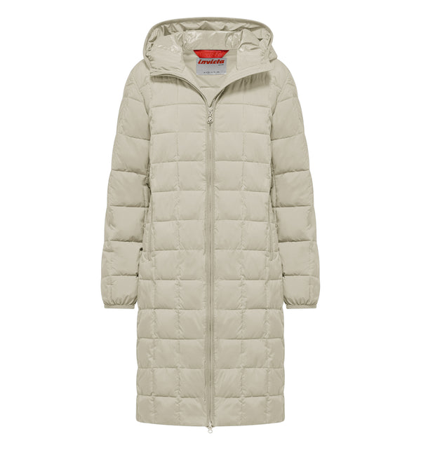 Lange Damenjacke mit Kapuze - 134 / XS