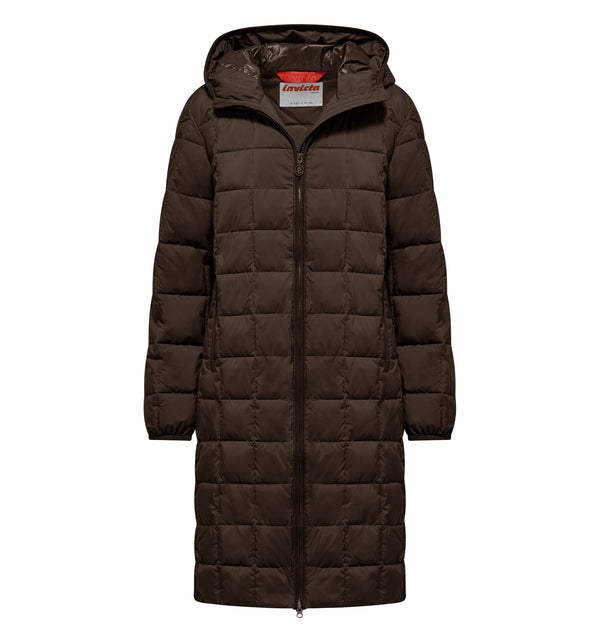 Lange Damenjacke mit Kapuze - 14 / XS