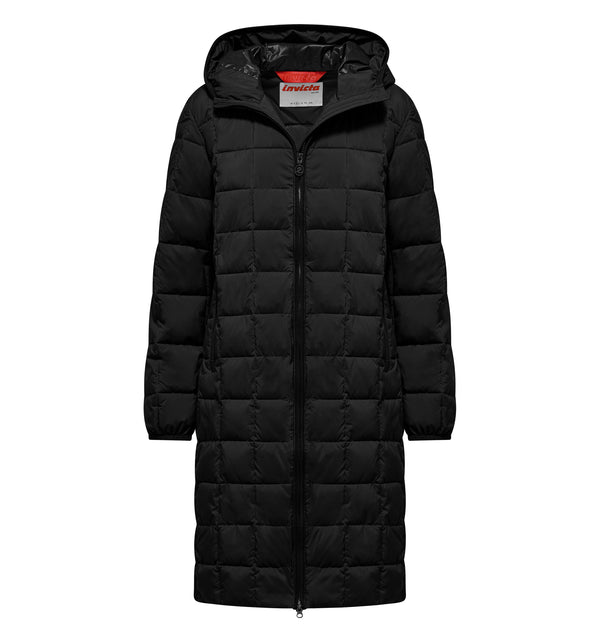 Lange Damenjacke mit Kapuze - 90 / XS