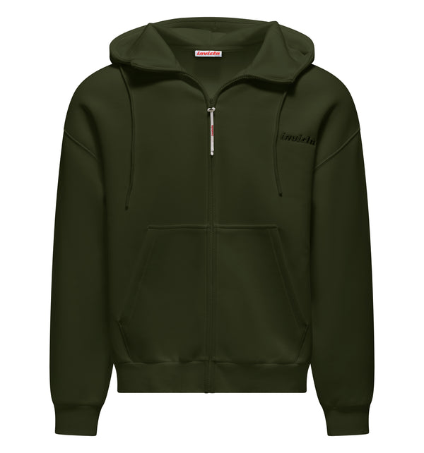 Felpa da uomo con zip e tasca a marsupio - 341 / XS