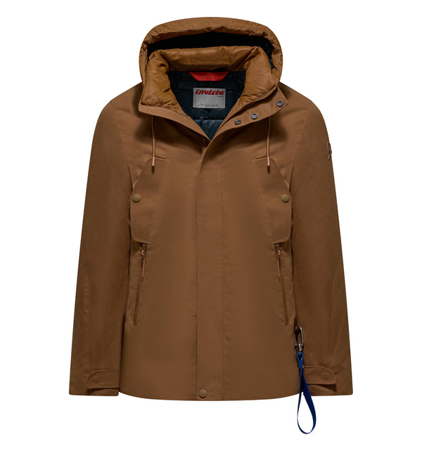 Men's padded jacket with hood - 127 / S