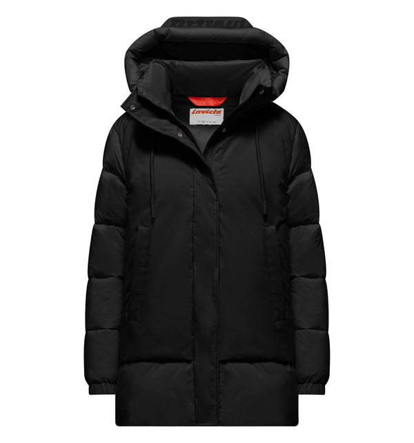 Women's long bi-material jacket - 90 / XS