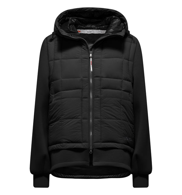 Giacca da donna in neoprene e nylon trapuntato - 090 / XS