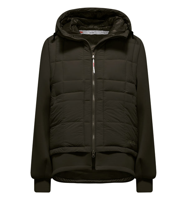 Giacca da donna in neoprene e nylon trapuntato - 322 / XS