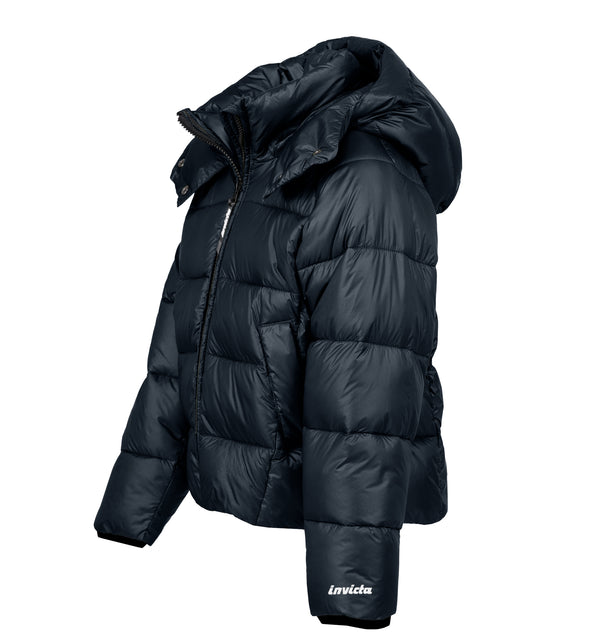 Piumino da bambina con cappuccio staccabile