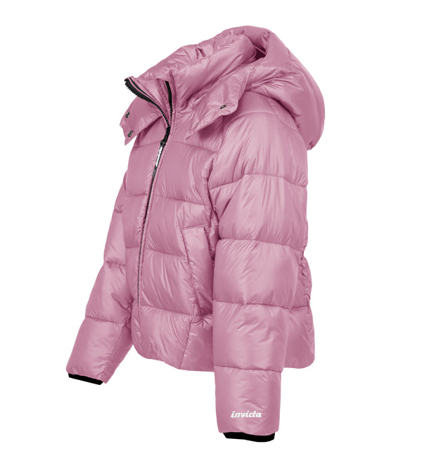 Piumino da bambina con cappuccio staccabile