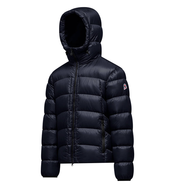 Herren-Daunenjacke aus Nylon mit Kapuze