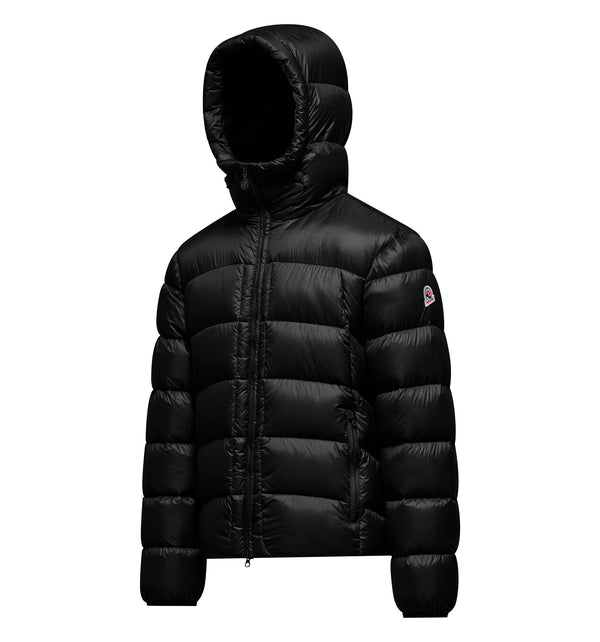 Herren-Daunenjacke aus Nylon mit Kapuze