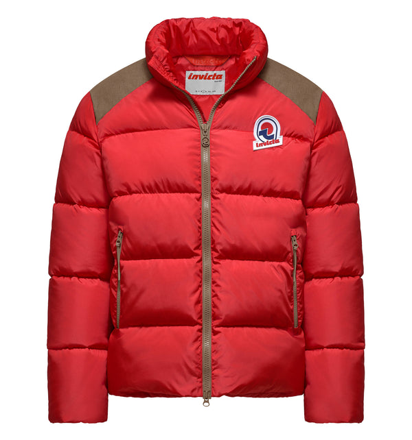Men's padded jacket with a high collar - 40 / XXL