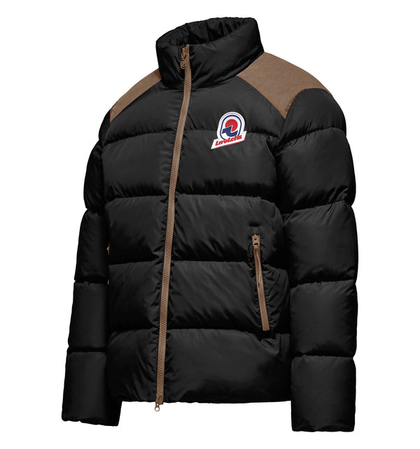 Men's padded jacket with a high collar