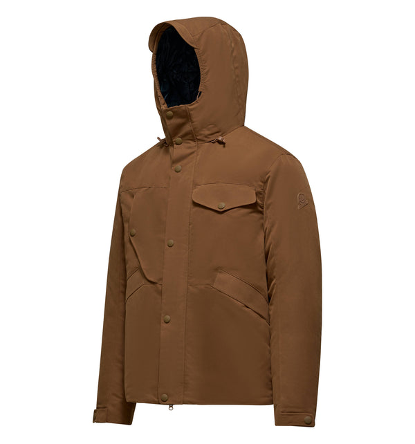 Men's short hooded parka