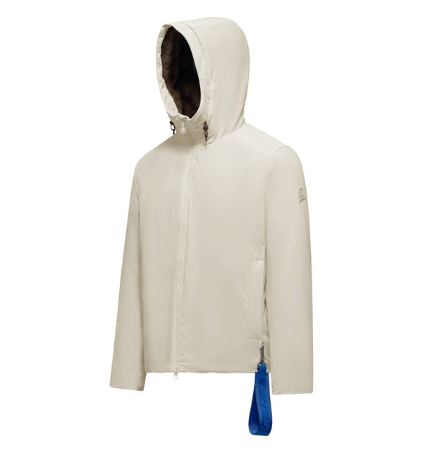 Men's lined hooded jacket