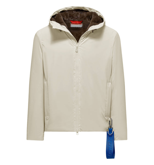 Men's lined hooded jacket - 134 / XS