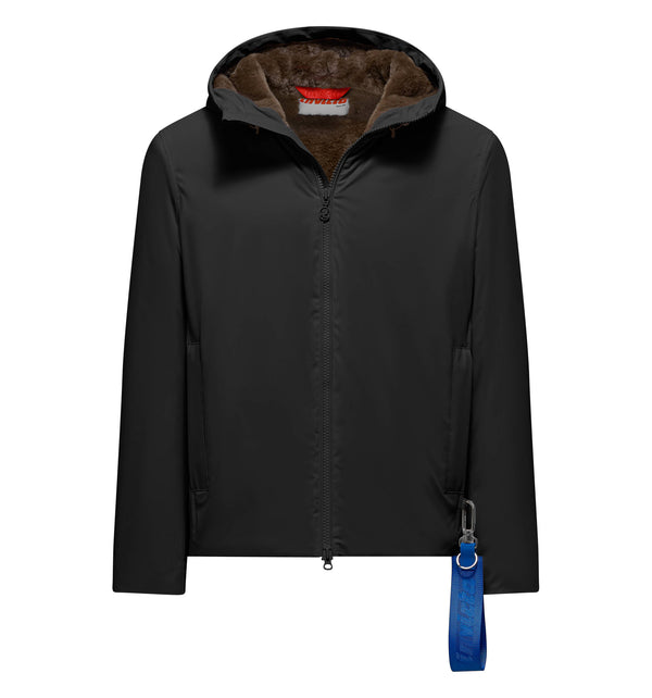 Men's lined hooded jacket - 90 / XXXL