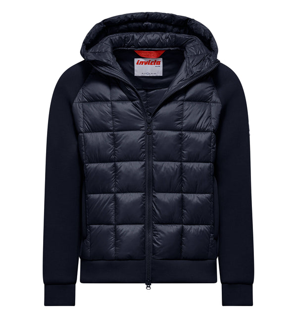 Herrenjacke aus Materialmix mit Kapuze - 292 / XXL
