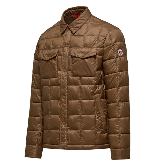 Kurze Herren-Steppjacke aus Nylon