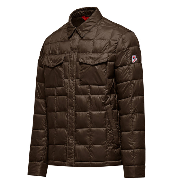 Kurze Herren-Steppjacke aus Nylon