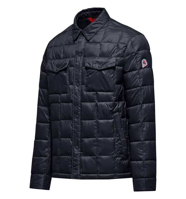 Kurze Herren-Steppjacke aus Nylon