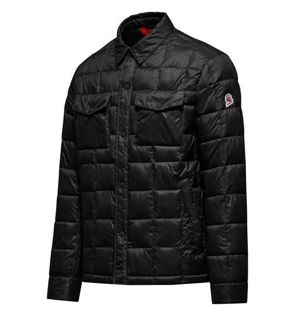 Kurze Herren-Steppjacke aus Nylon