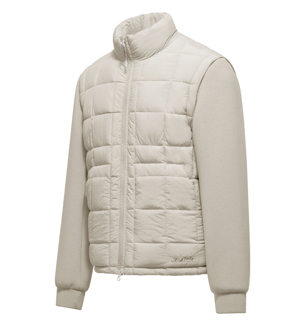 Giacca da uomo in nylon trapuntato e neoprene