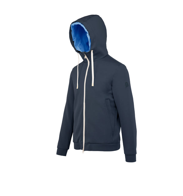 Giacca da uomo con cappuccio in jersey