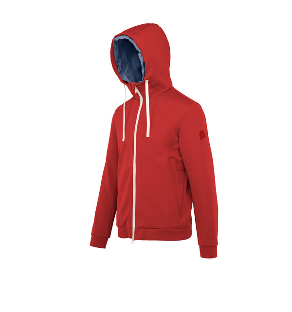 Giacca da uomo con cappuccio in jersey