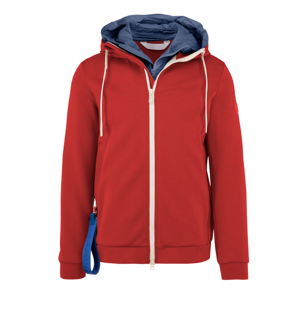 Giacca da uomo con cappuccio in jersey - 40 / XS