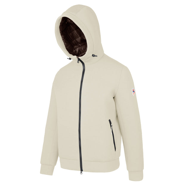 Men's hooded sweatshirt jacket