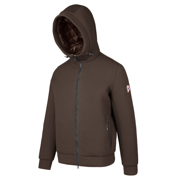 Men's hooded sweatshirt jacket