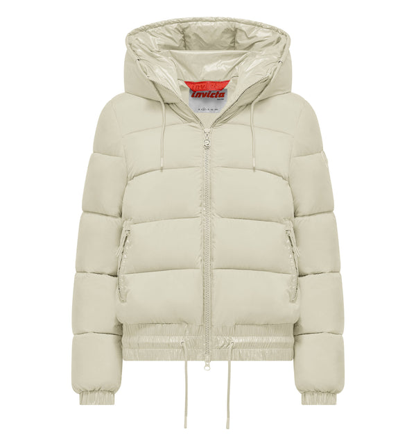 Wattierte Damenjacke mit Kapuze - 134 / XS
