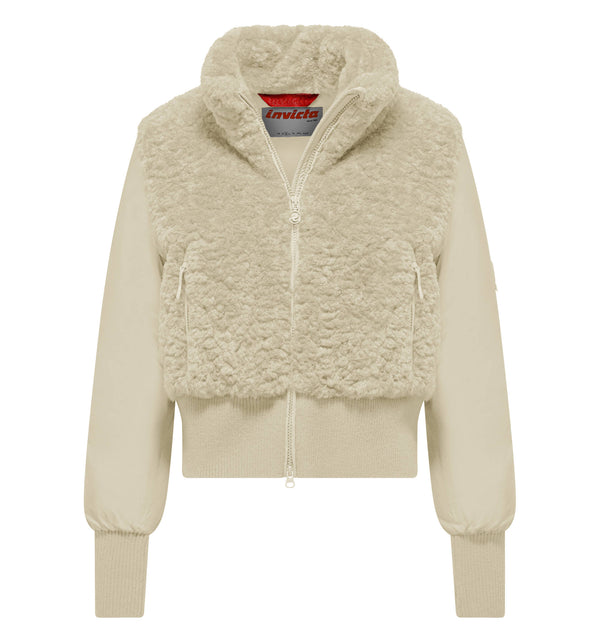 Women's short bi-material jacket - 134 / XS