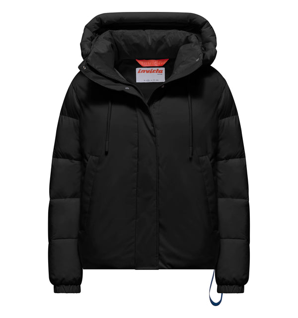 Women's hooded bi-material jacket - 90 / XS