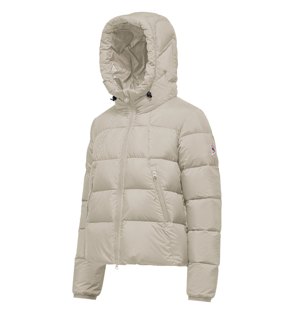 Women's quilted hooded jacket