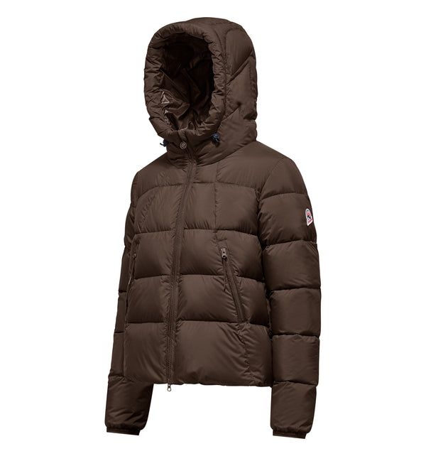Women's quilted hooded jacket