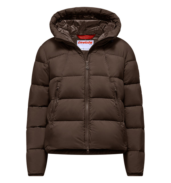 Women's quilted hooded jacket - 14 / XS
