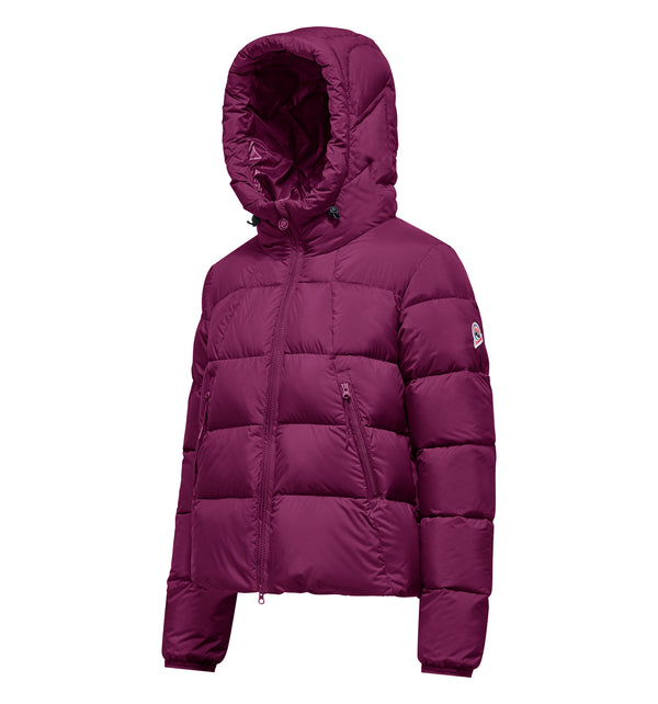 Women's quilted hooded jacket