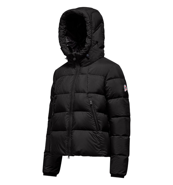 Women's quilted hooded jacket