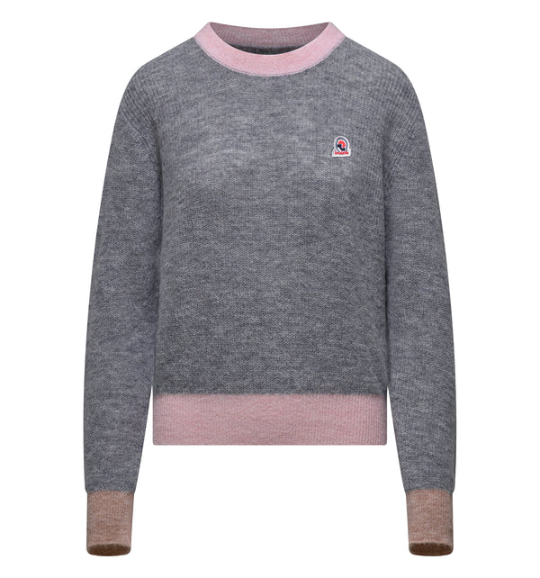 Women's long-sleeved crew neck sweater - 53 / XS